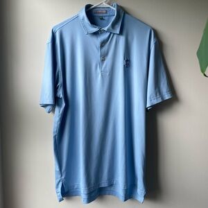 Peter Millar Men’s Embroidered Polo Size Medium Golf Sports Athletic Breathable